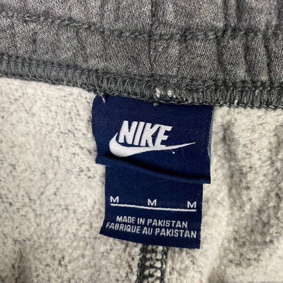 Nike Sweatpants Men's Medium Gray Sportswear Club Fleece Straight Leg Open Hem - Picture 8 of 14